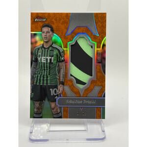 2024 Topps Finest MLS Sebastian Driussi Orange Jersey Patch 21/25 SP Austin FC